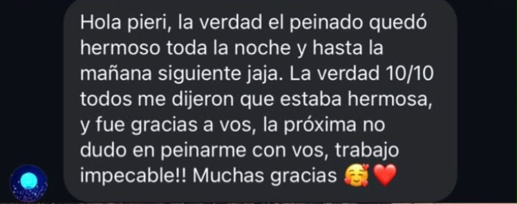 Testimonio clienta